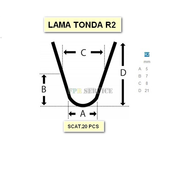 LAME PER RIGATORE R-2 (20Pz)